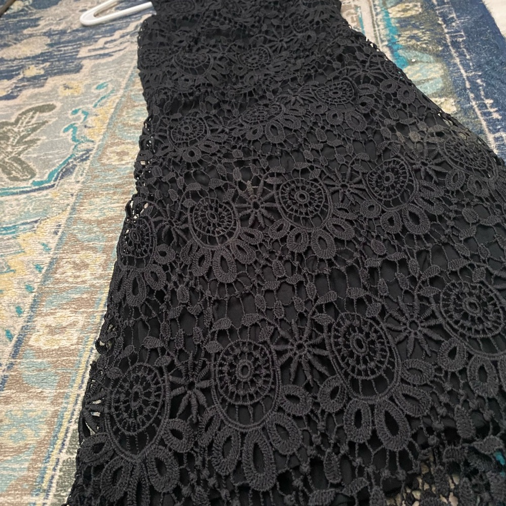 Hollister Black Floral Lace Dress